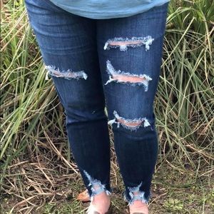 Cello plus size cropped jeans